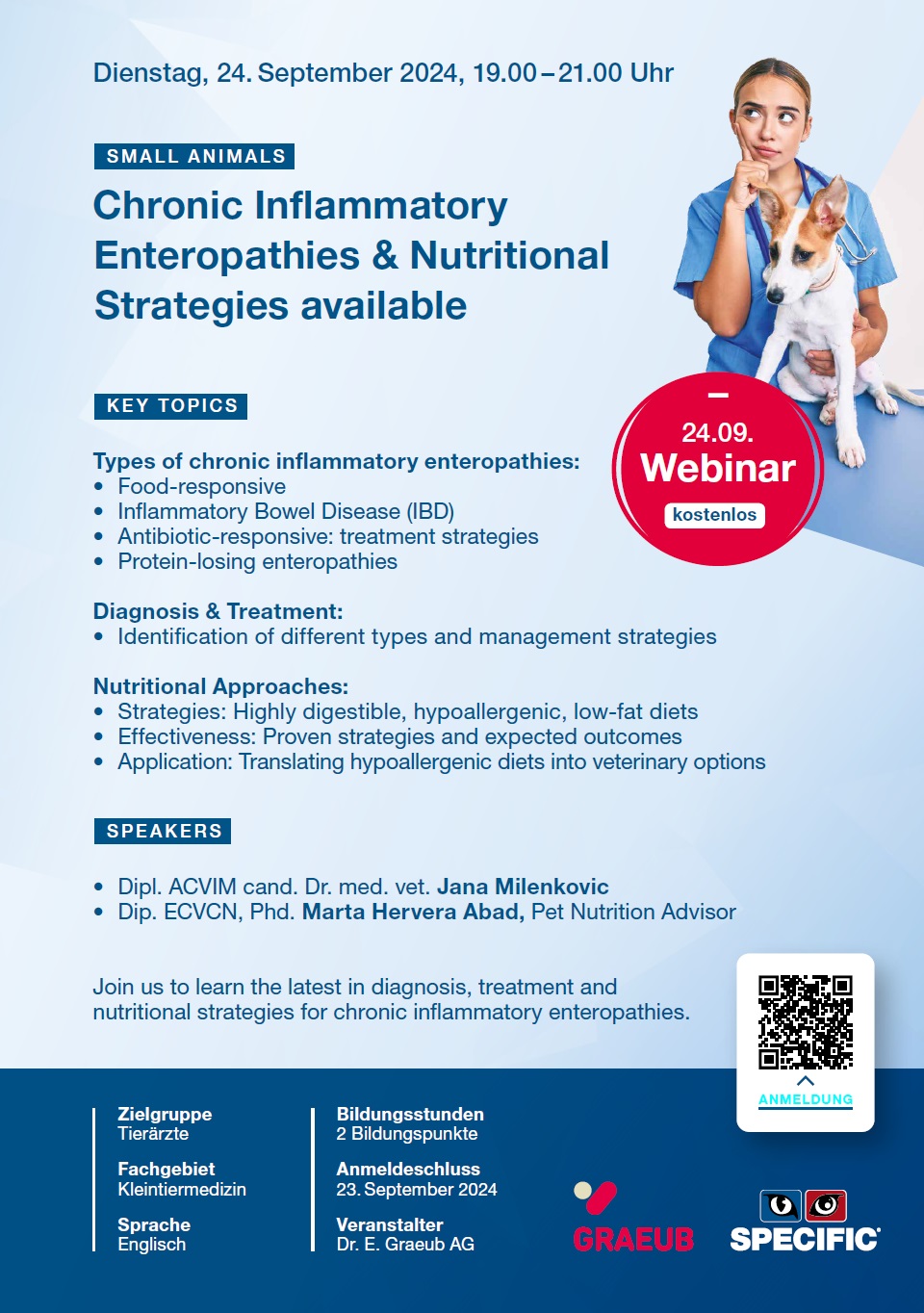 Chronic Inflammatory Enteropathies & Nutritional Strategies available