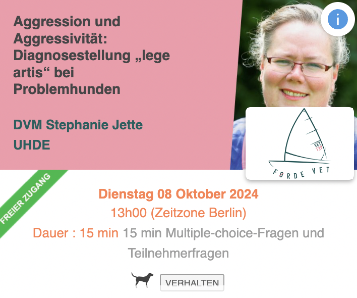KOSTENLOS - Aggression und Aggressivität: Diagnosestellung „lege artis“ bei Problemhunden