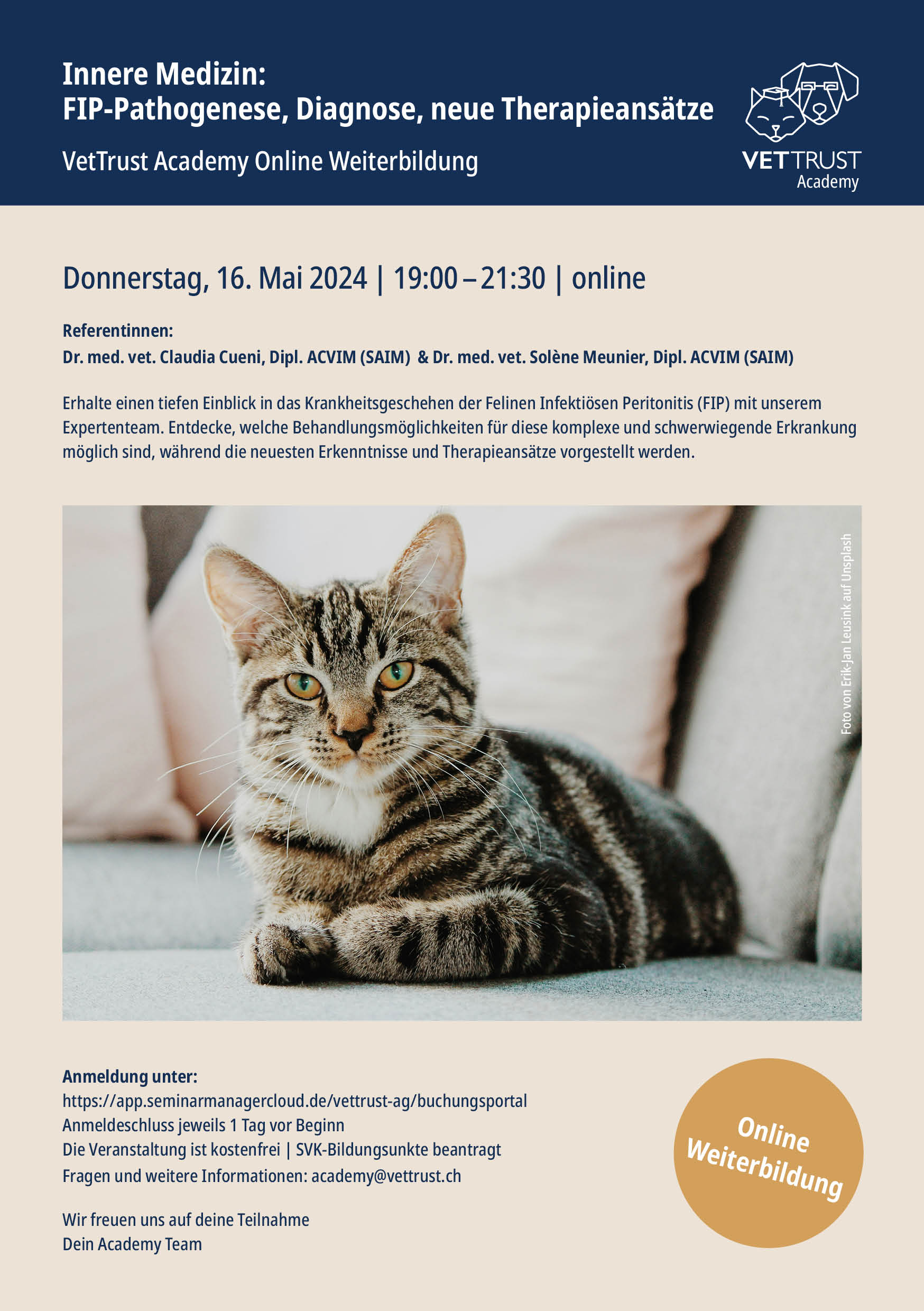 VetTrust Academy Online Weiterbildung Innere Medizin