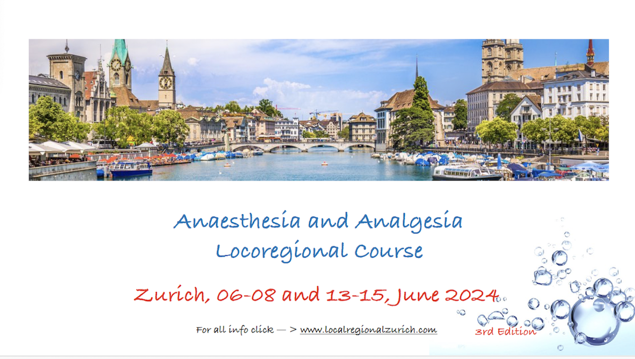 Locoregional Anaesthesia Course Zurich 2024