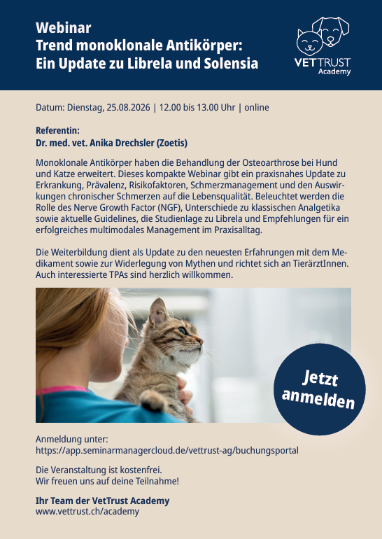 VetTrust Academy - Glaukom beim Kleintier - früh erkennen, richtig behandeln