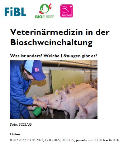 Veterinärmedizin in der Bioschweinehaltung - Was ist anders? Welche Lösungen gibt es?