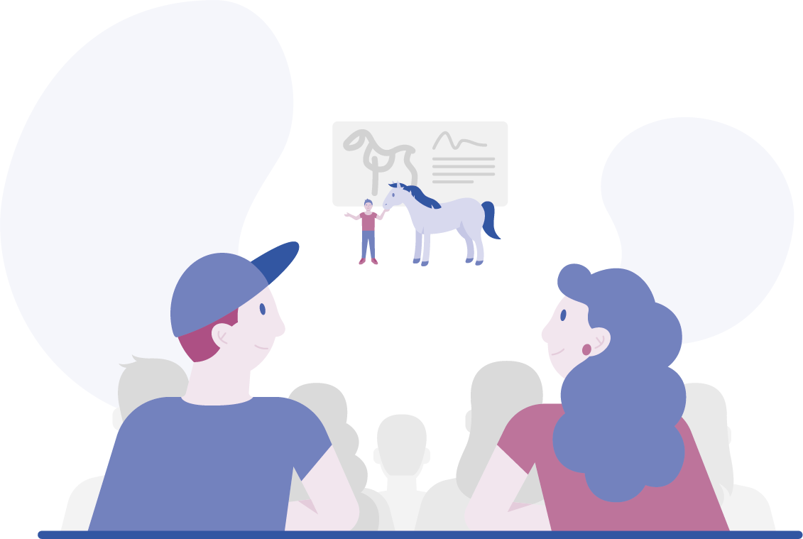 Illustration Studium der Veterinärmedizin